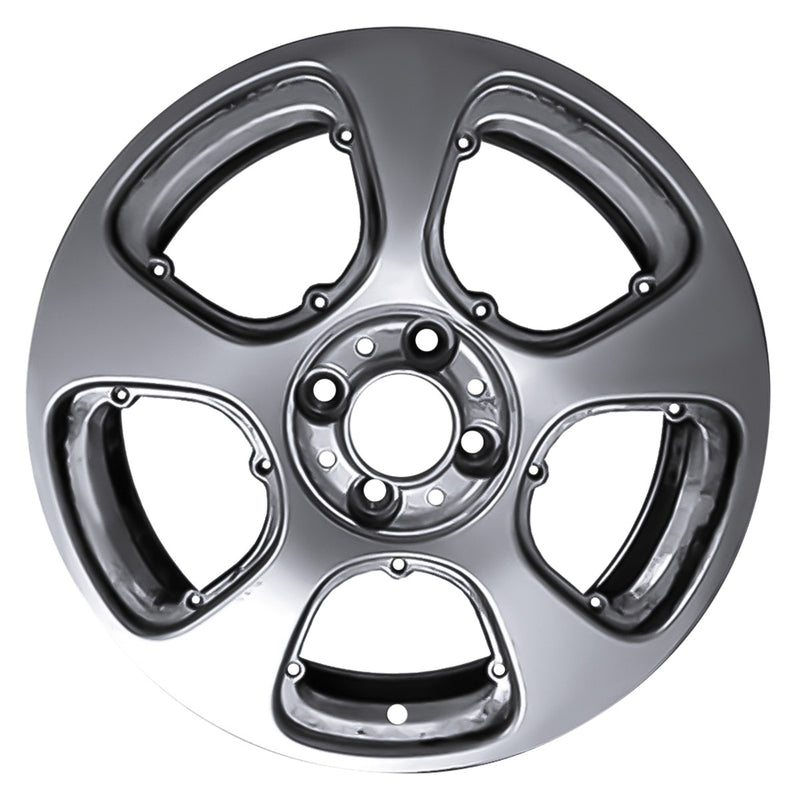 2015 Fiat 500 Wheel 15" Silver Aluminum 4 Lug W97335S-1