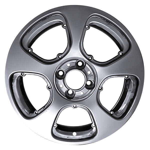 2016 Fiat 500 Wheel 15" Silver Aluminum 4 Lug W97335S-2