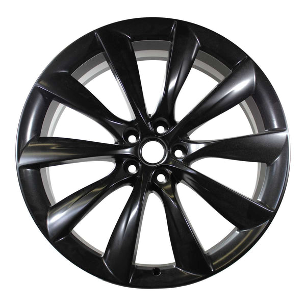 2016 Tesla Model Wheel 22" Black Aluminum 5 Lug W97845B-1