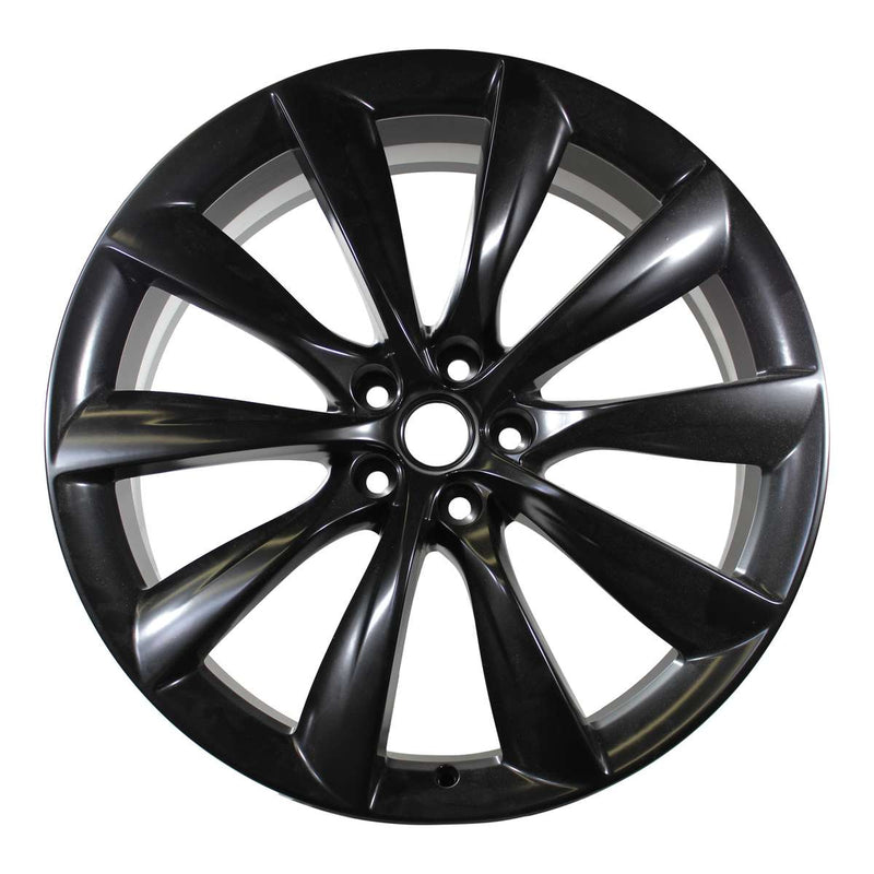 2016 Tesla Model Wheel 22" Black Aluminum 5 Lug W97845B-1