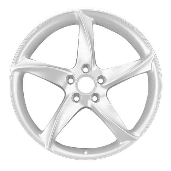 2010 Audi TT Wheel 19" White Aluminum 5 Lug W98137W-2