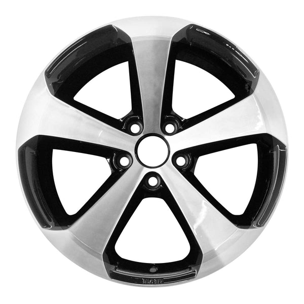 2013 volkswagen cc wheel 18 machined gloss black aluminum 5 lug w70005mb 3