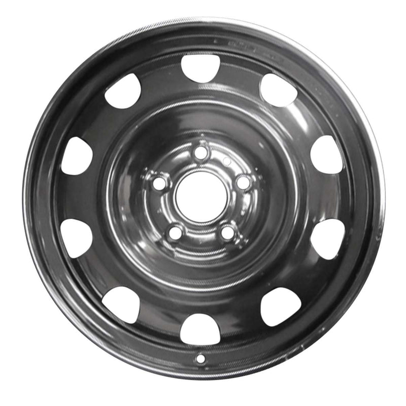 2014 Dodge Dart Wheel 16" Black Steel 5 Lug W99043B-2