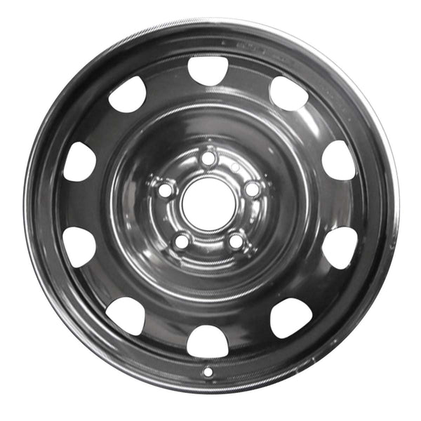 2016 Mitsubishi Mirage Wheel 14" Black Steel 4 Lug W99067B-2