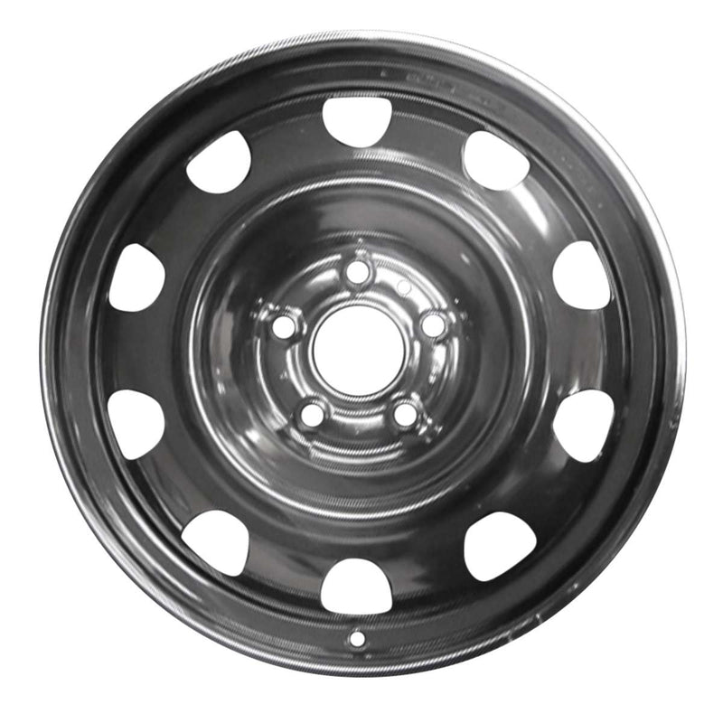 2015 Mitsubishi Mirage Wheel 14" Black Steel 4 Lug W99067B-1