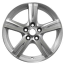 2008 Toyota Solara Rueda 17" Aluminio plateado mecanizado 5 lengüetas W99509MS-2