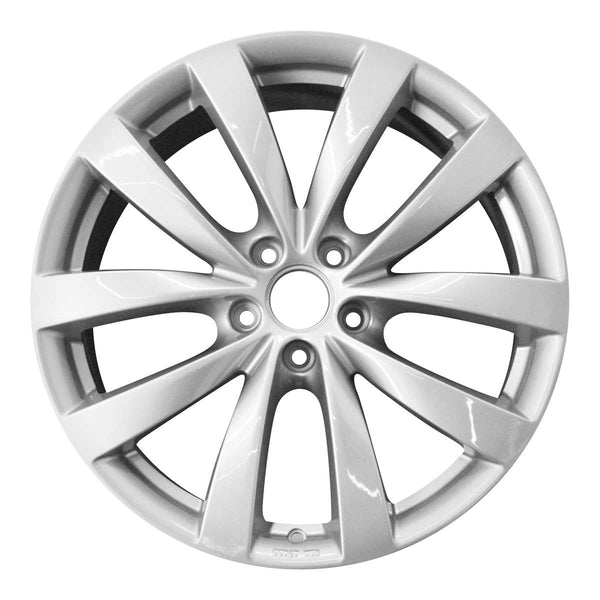 2012 Volkswagen CC Wheel 19" Silver Aluminum 5 Lug W99807S-3