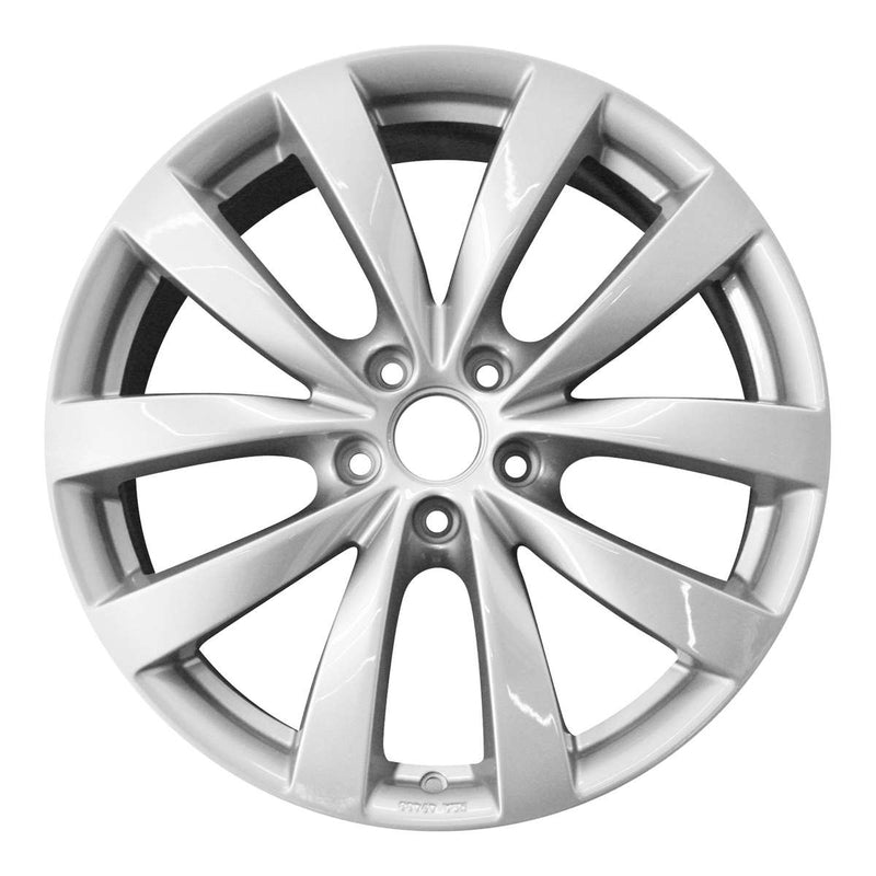 2012 Volkswagen CC Wheel 19" Silver Aluminum 5 Lug W99807S-3